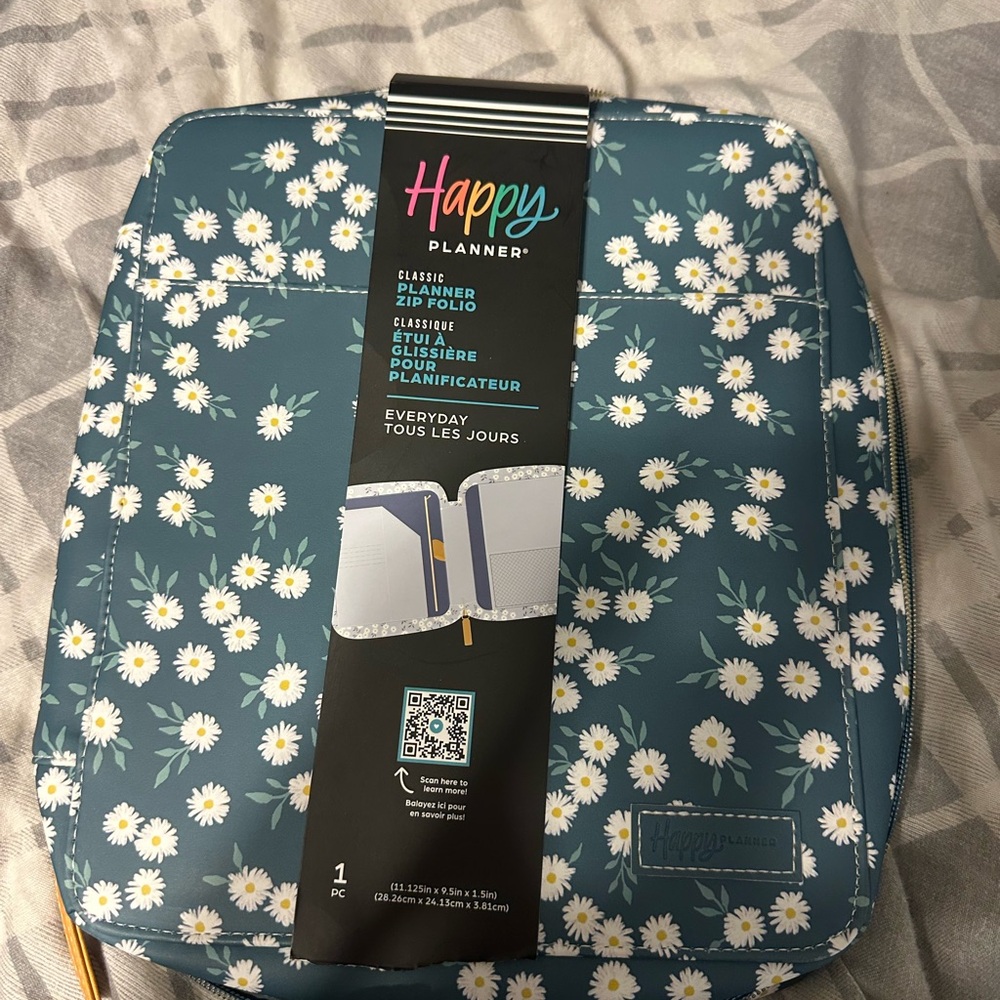 Happy Planner Teal Floral Organizer